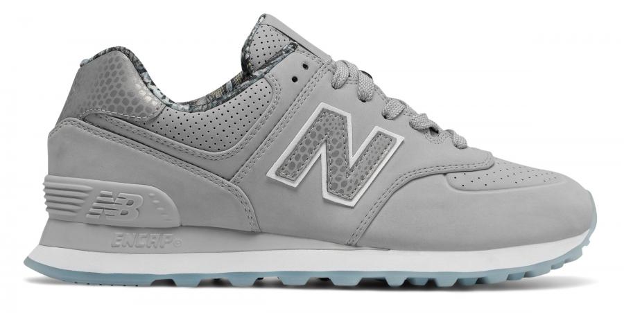 New Balance 574 Luxe Rep WL574SYA for Women, Silver Mink