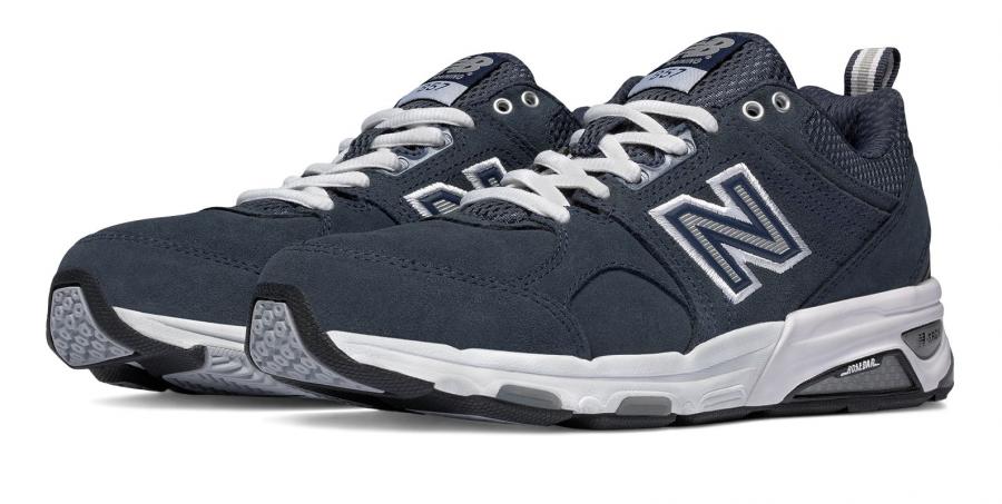 New Balance 857 Suede WX857NS for Women, Navy/White