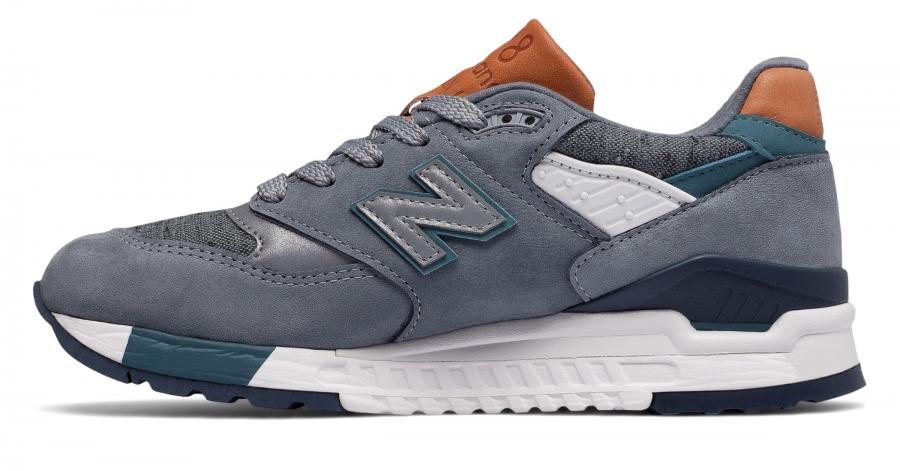 New Balance 998 Made in USA W998DTV for Women, Steel/Typhoon