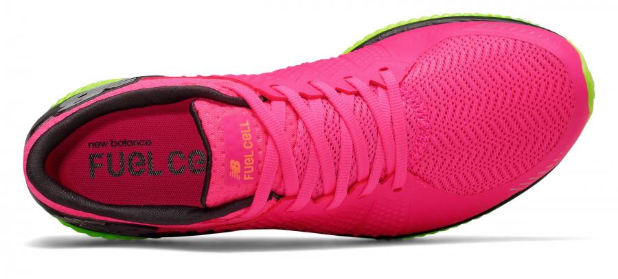 New Balance FuelCell WFLCLLP for Women, Alpha Pink/Lime Glo and Black