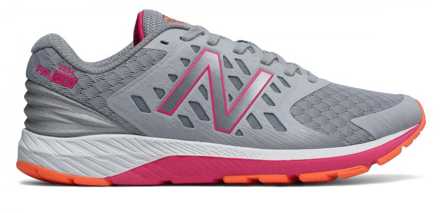 New Balance FuelCore Urge v2 WURGELX2 for Women, Silver Mink/Alpha Pink and Tangerine